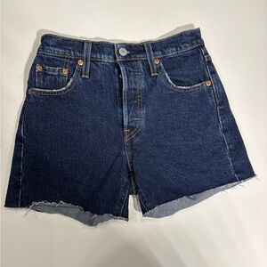 Levi's Dark Blue Jean Shorts
